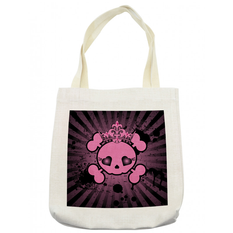 Skull Grunge Pop Art Tote Bag