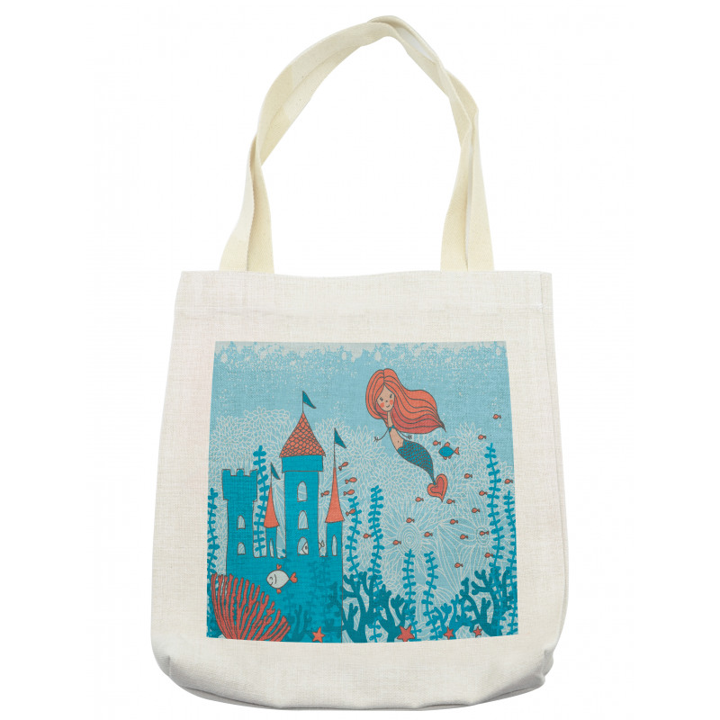 Cartoon Castle Corals Tote Bag