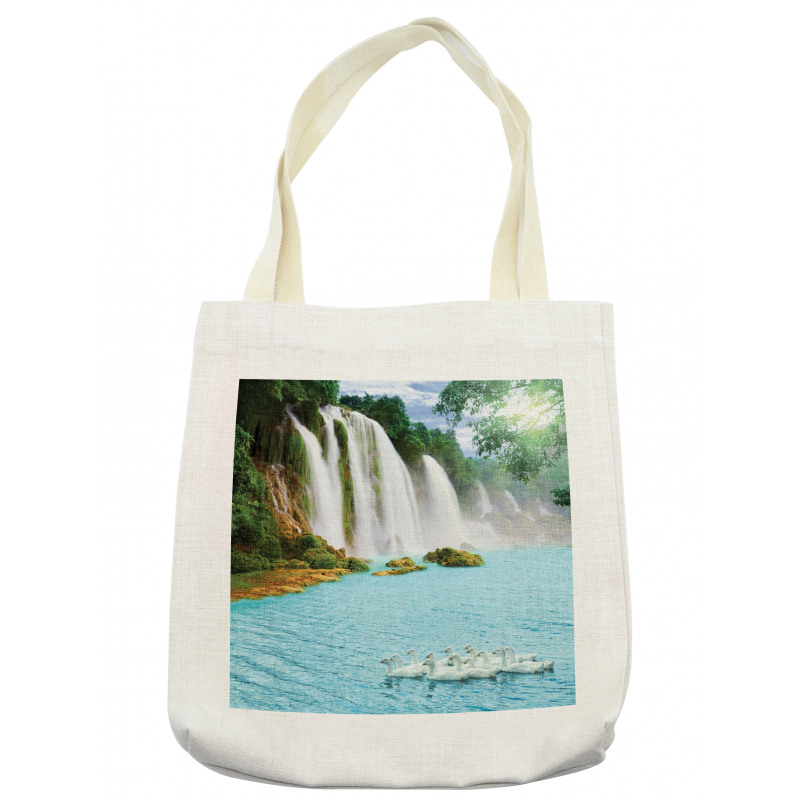 Lake and Swans Nature Tote Bag