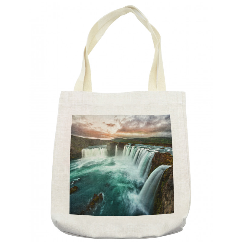 Wild Nature Waterfall Tote Bag