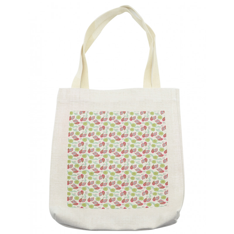 Tropical Pastel Doodle Style Tote Bag