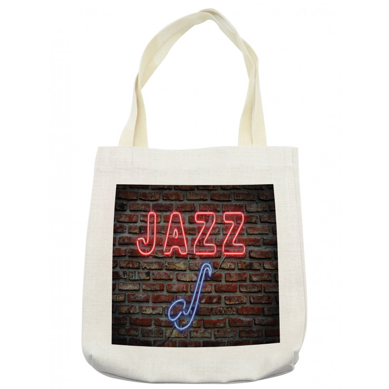 All Jazz Sign Brick Wall Tote Bag