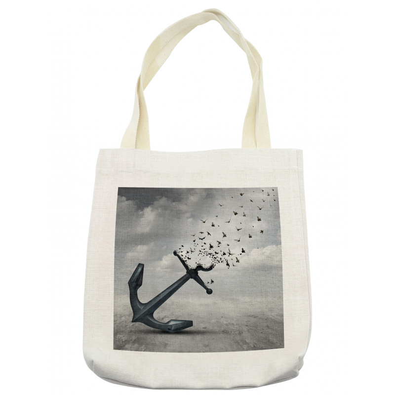 Flying Seagulls Grey Tote Bag