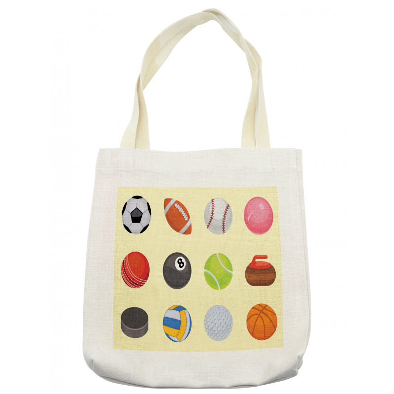 Different Sports Balls Layout Tote Bag