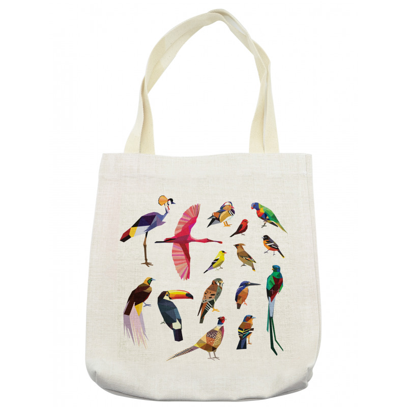 Bird Set Poly Design Tote Bag