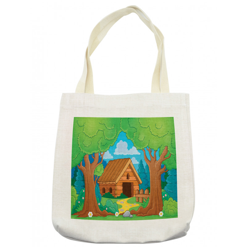 Wooden Shed in Forest Tote Bag