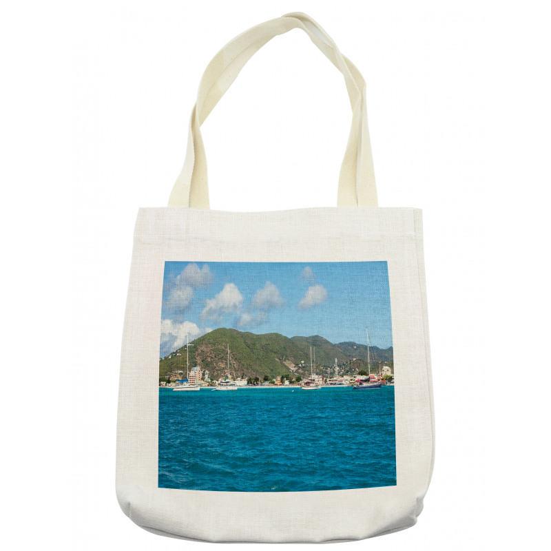 Coast of Sint Marteen Island Tote Bag