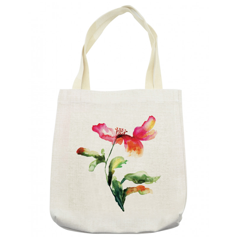 Flowering Poppy Tote Bag