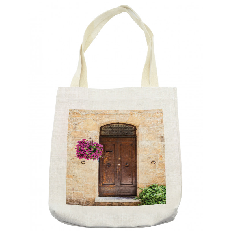 Rusty Wood Door Italian Tote Bag