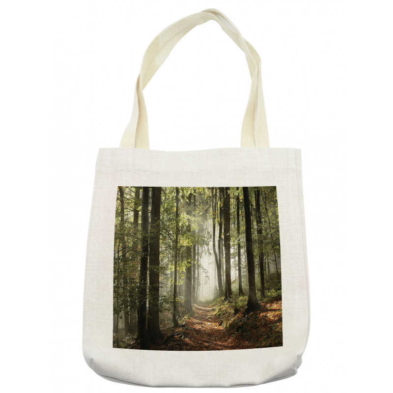 Mist Wilderness Mountain Tote Bag