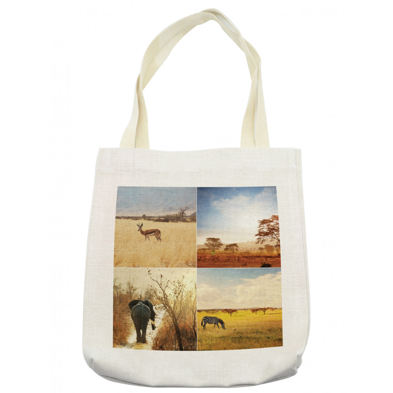 Wild Savannah Animal Tote Bag