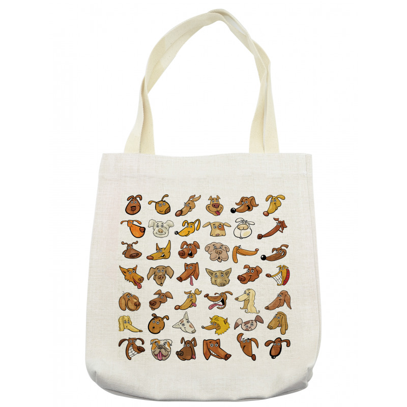 Dog Heads Puppy Canin Tote Bag