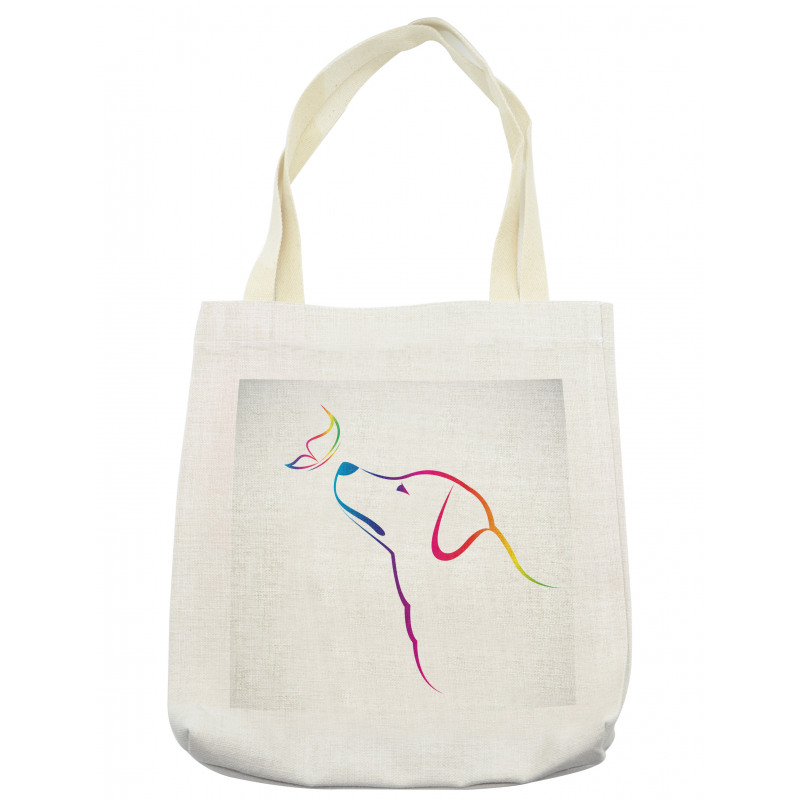 Butterfly Dog Labrador Tote Bag