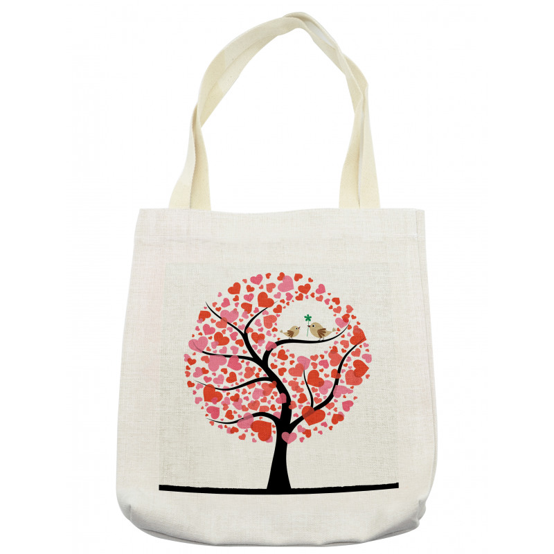 Nature Flirting Birds Tote Bag