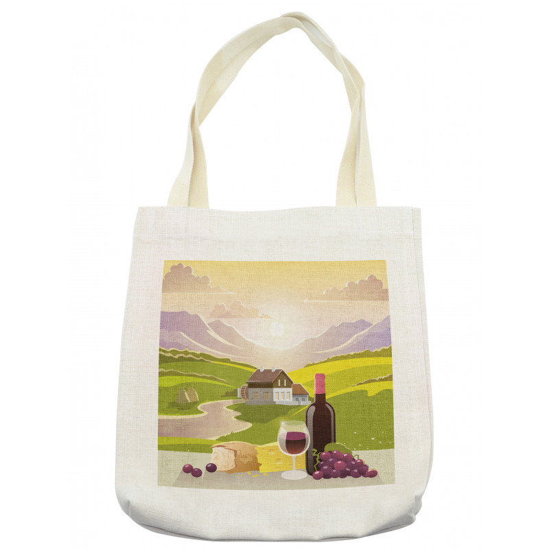 French Countryside Scene Tote Bag