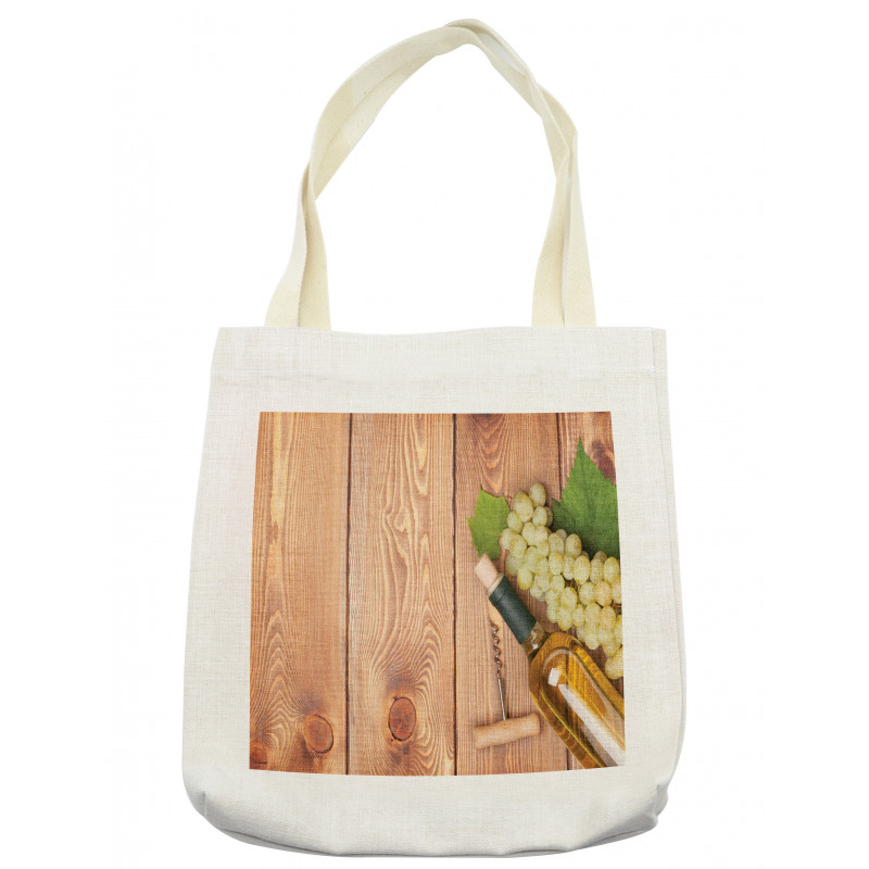 White Grapes Bottle Tote Bag