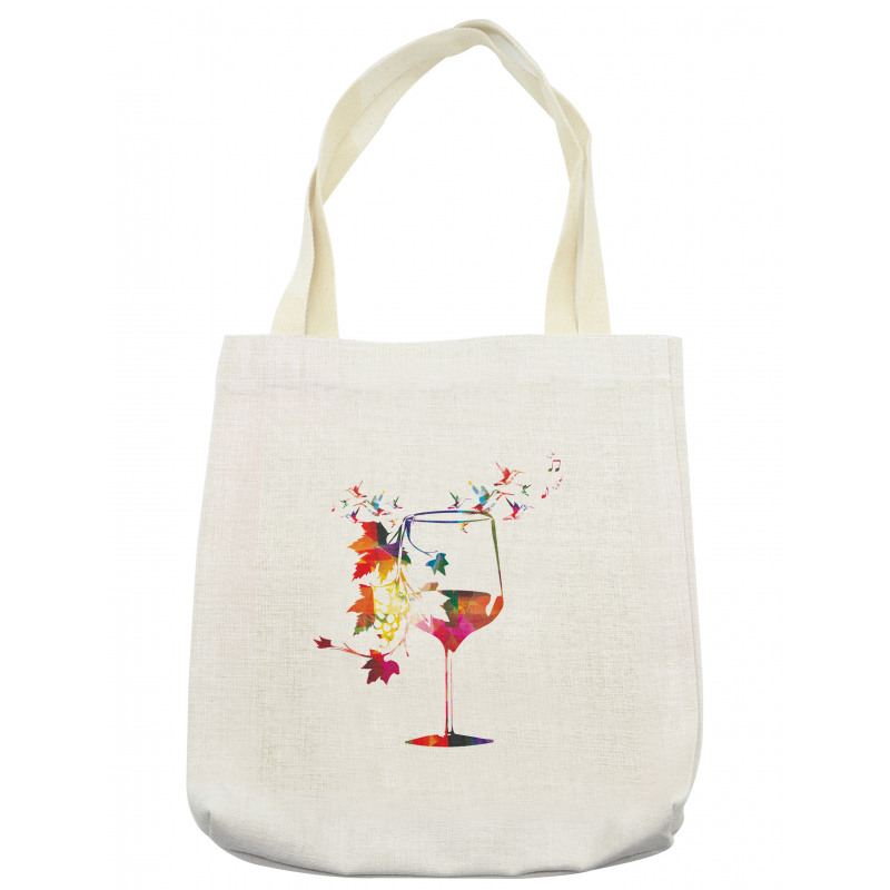 Glass Bird Vines Tote Bag