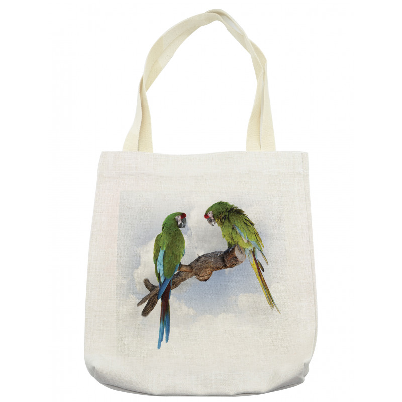 2 Parrot Macaw Bird Tote Bag