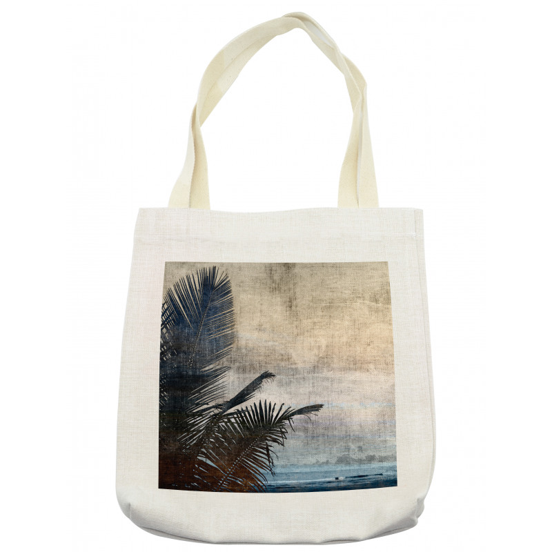 Grunge Palm Trees Art Tote Bag