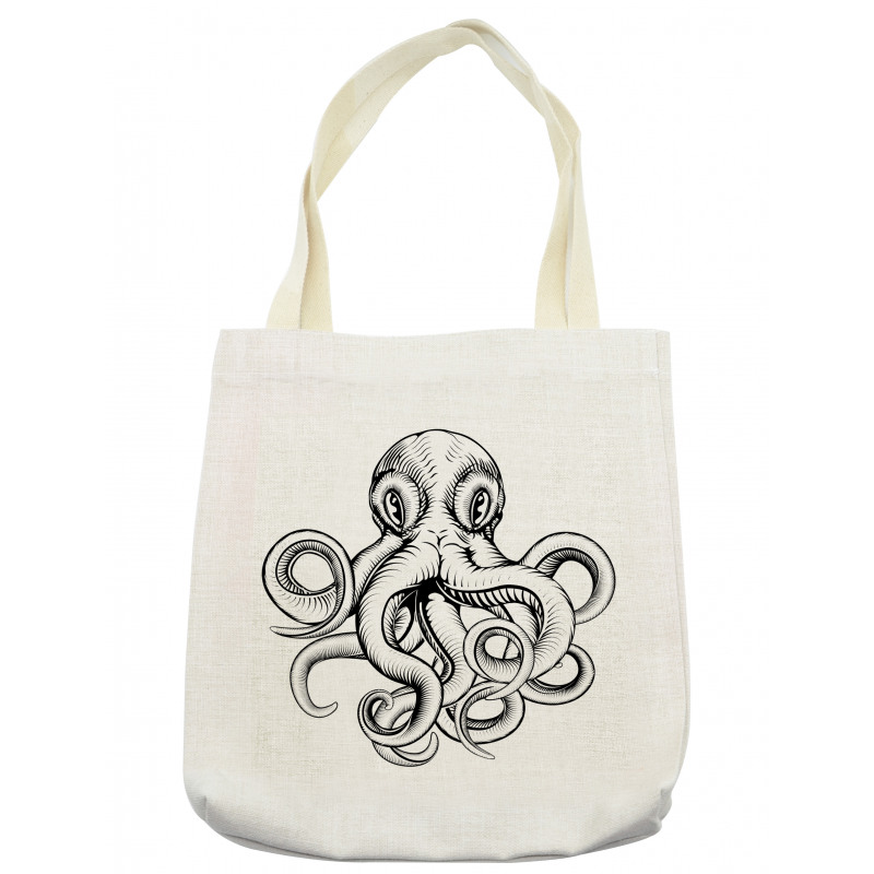 Sketch Monochrome Art Tote Bag