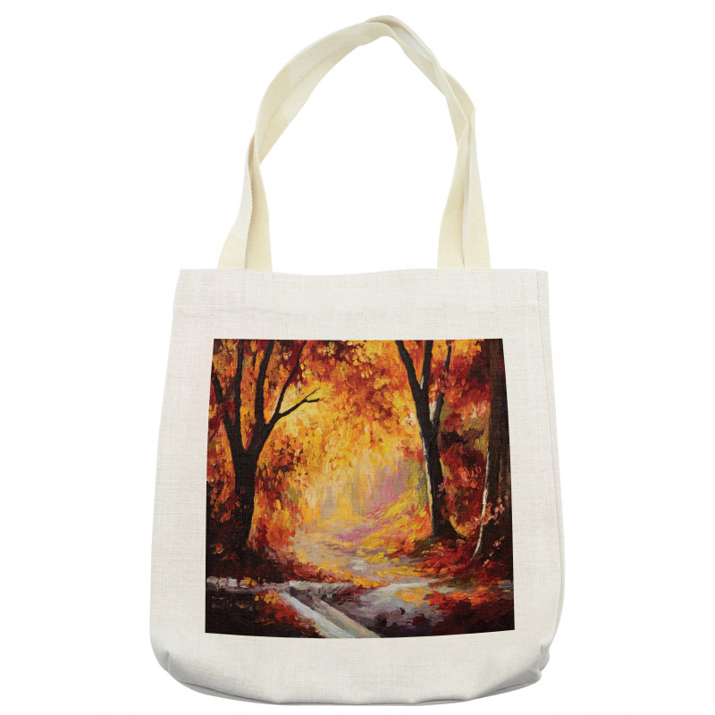 Forest Trees Leaves Tote Bag