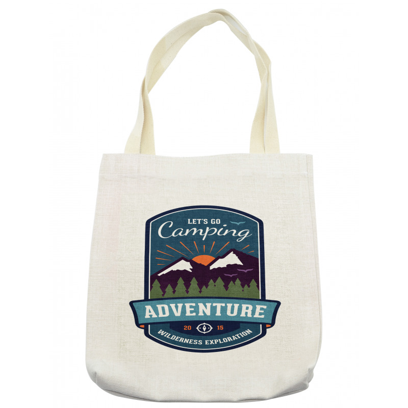 Signboard of Camping Art Tote Bag