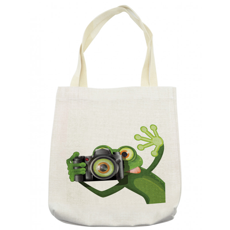 Funny Animal with Camera Tote Bag