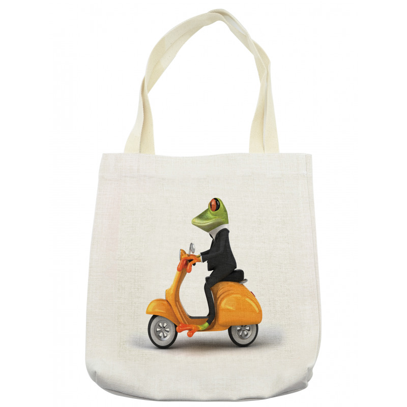 Italian Frog Motorcycle Tote Bag