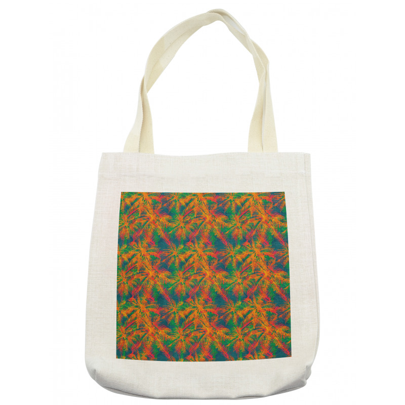 Psychedelic Like Palm Trees Tote Bag