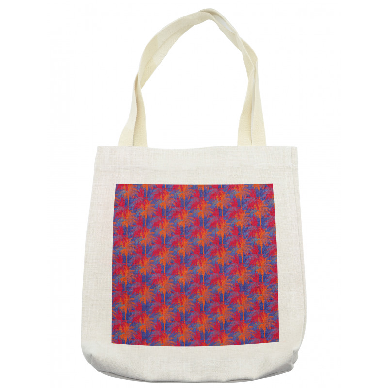 Summer Contrast Artwork Palm Tote Bag