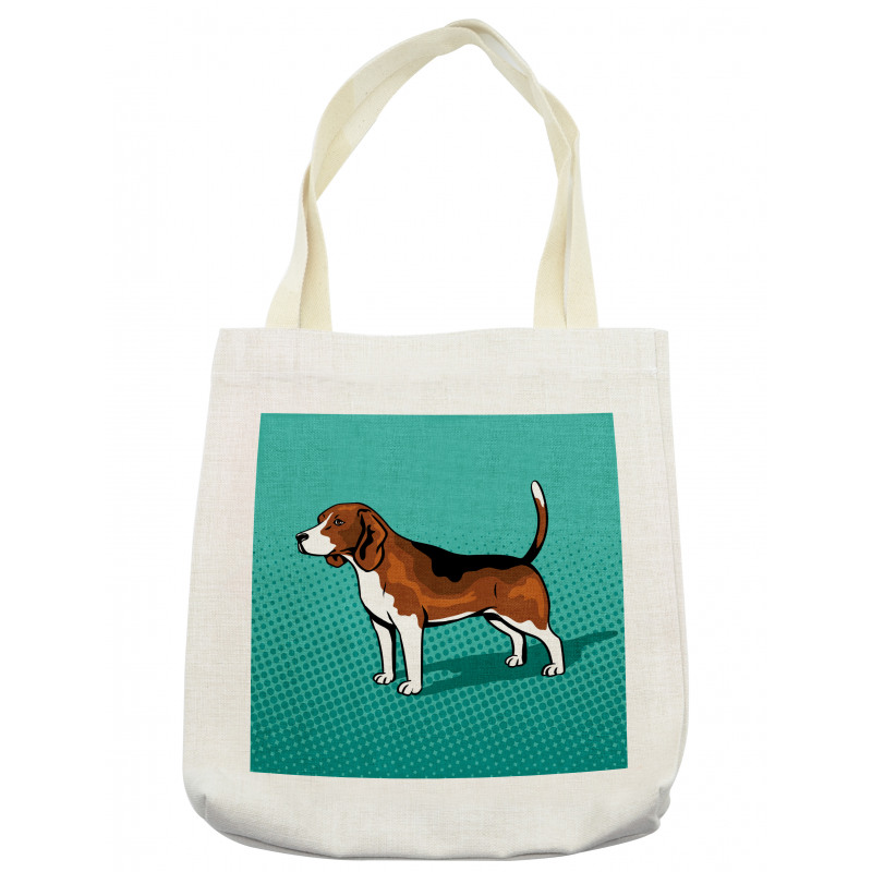 Halftone Dog Breed Graphic Tote Bag