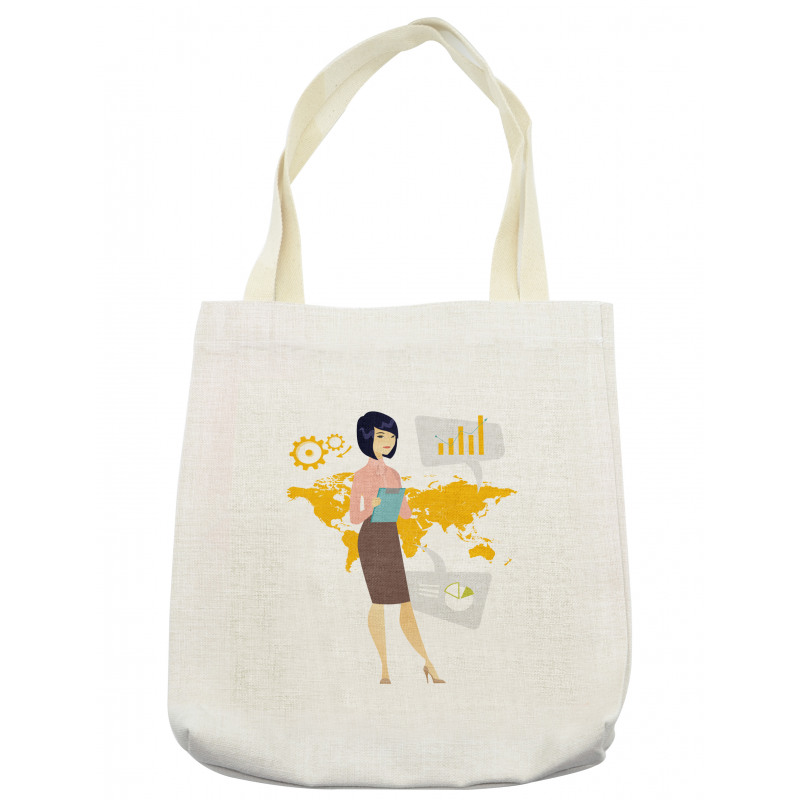 Businesswoman Notepad Tote Bag