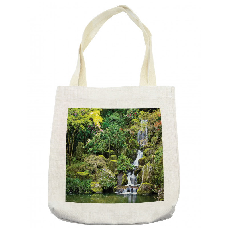 Trees Foliage Rock Garden Tote Bag