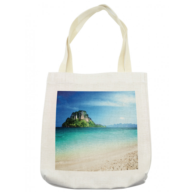 Tropic Island Scenery Tote Bag