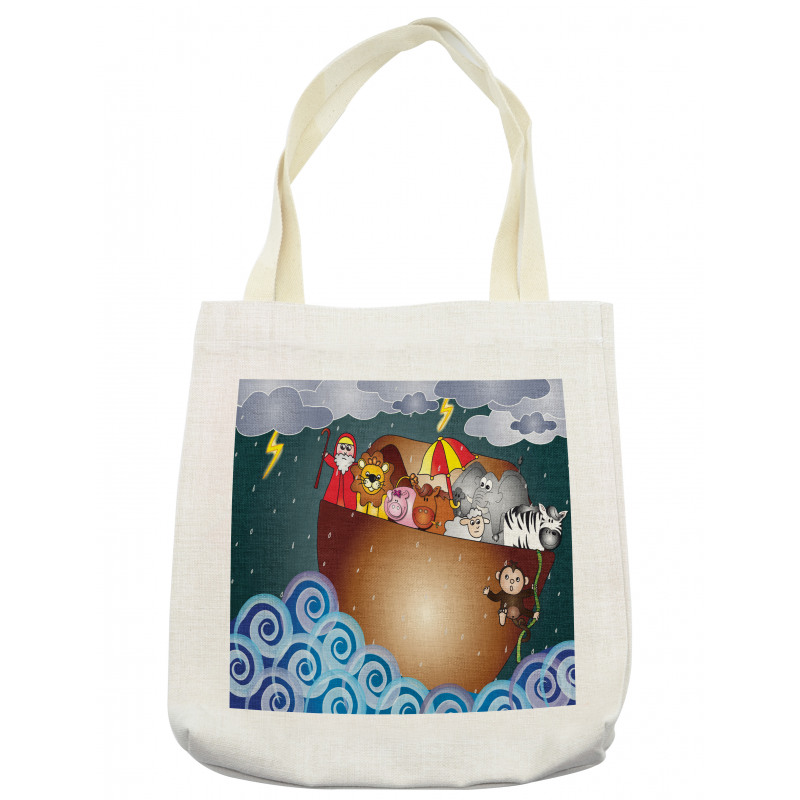 Ark on Dark Ocean Tote Bag