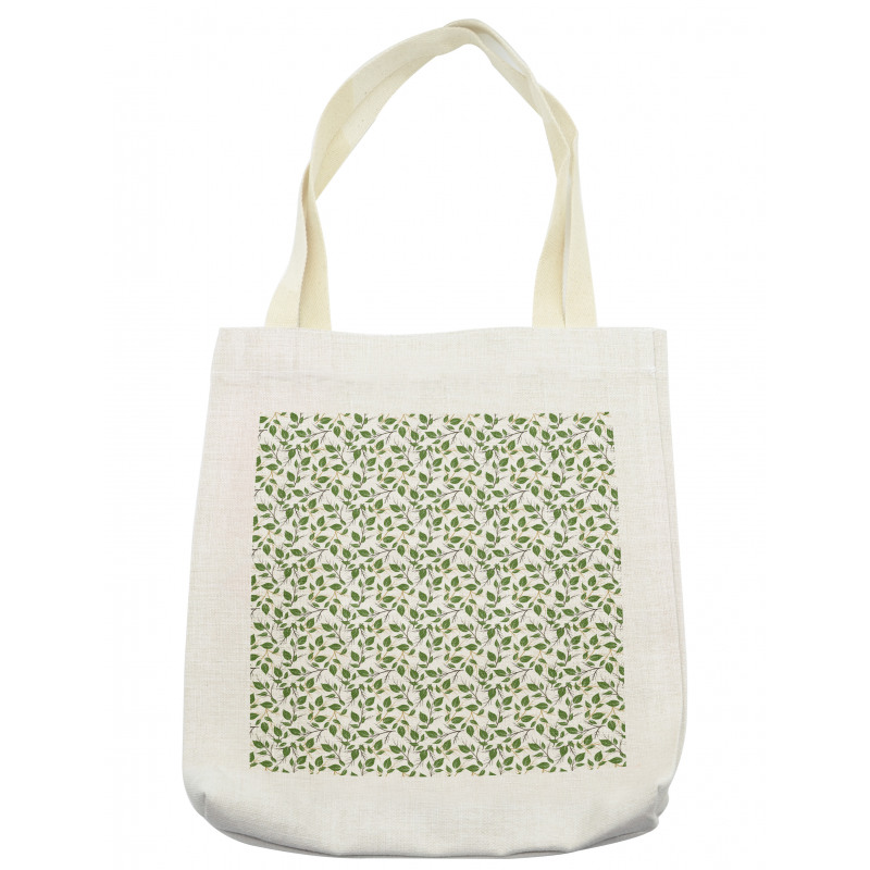 Leafy Flourishing Pattern Tote Bag