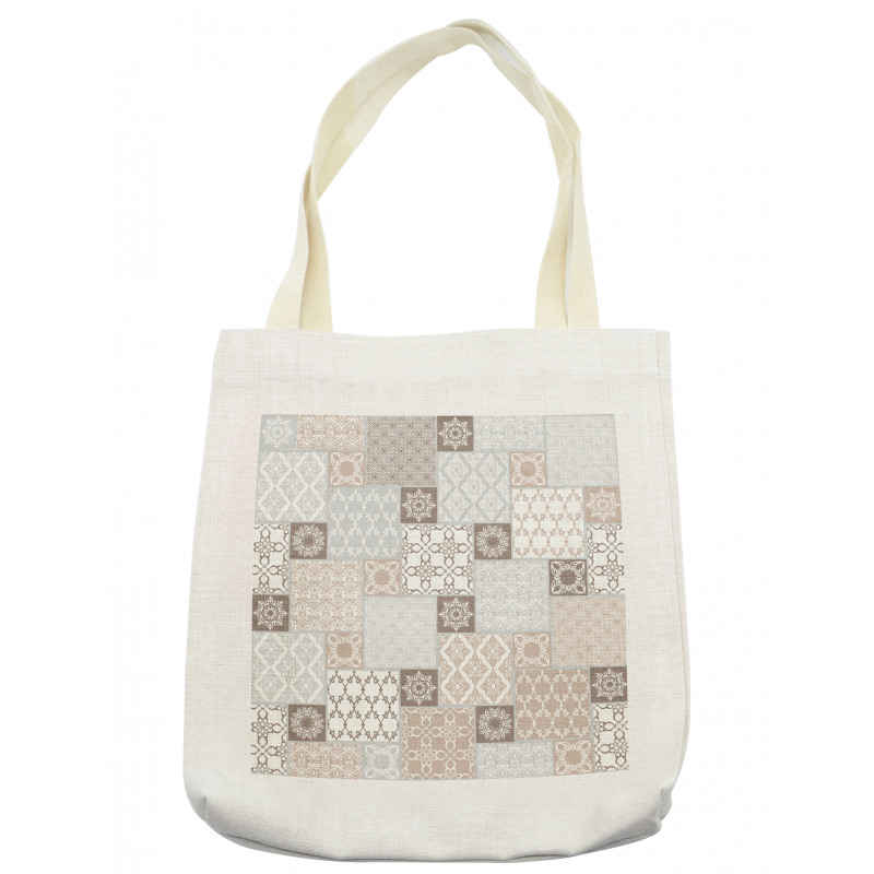 Pastel Oriental Motif Tote Bag