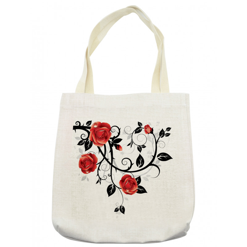 Swirling Roses Garden Tote Bag