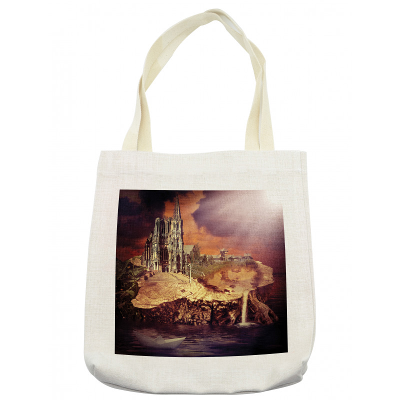 Fantasy Castle Village Tote Bag