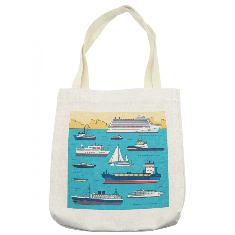 Ships Yacht Ferry Tote Bag