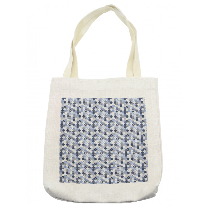 Hexagon Shapes Pastel Tote Bag