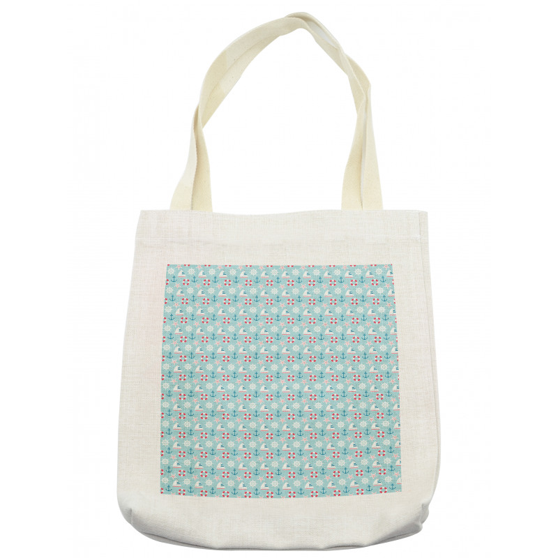 Marine Items Pattern Tote Bag