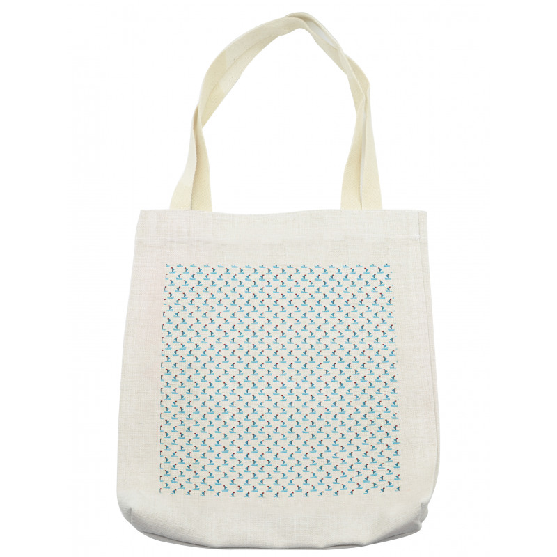 Geometric Boats Flags Tote Bag