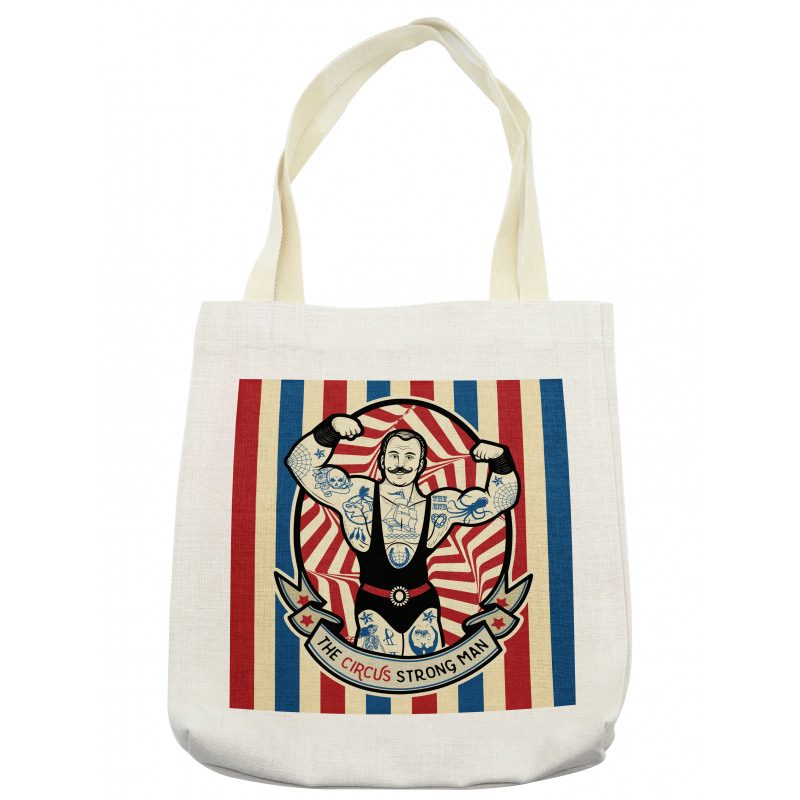 Vintage Circus Star Tote Bag