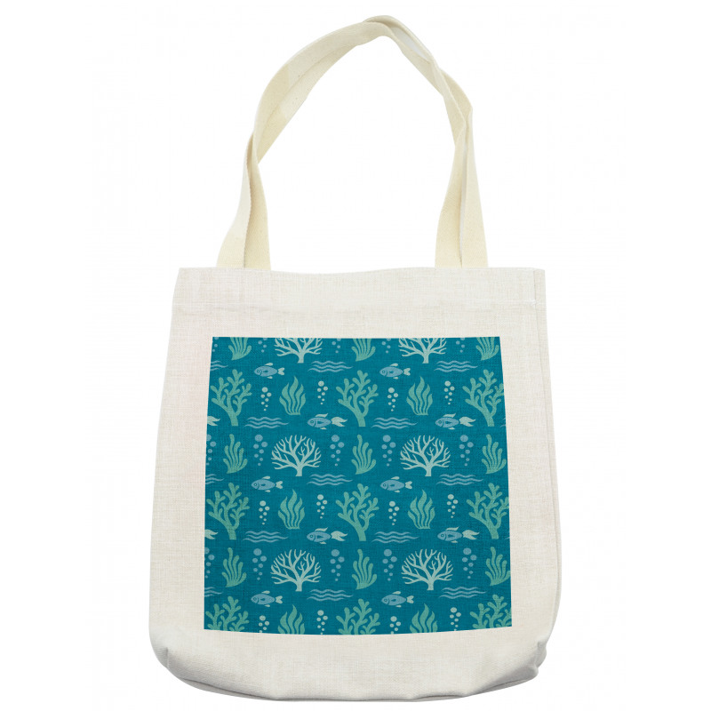 Algae Bubbles Waves Tote Bag