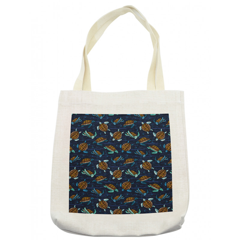 Cartoon Ocean Life Tote Bag