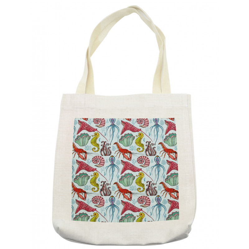 Hand Drawn Deepwater Tote Bag