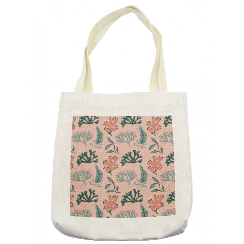 Seaweed Coral Tones Tote Bag