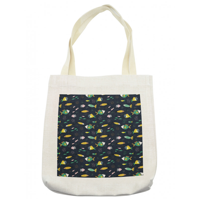 Fish Swimming Bubbles Tote Bag