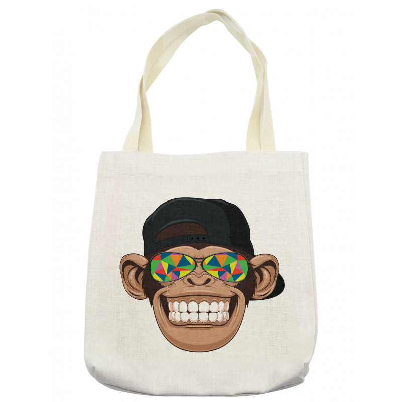 Hipster Monkey Glasses Tote Bag